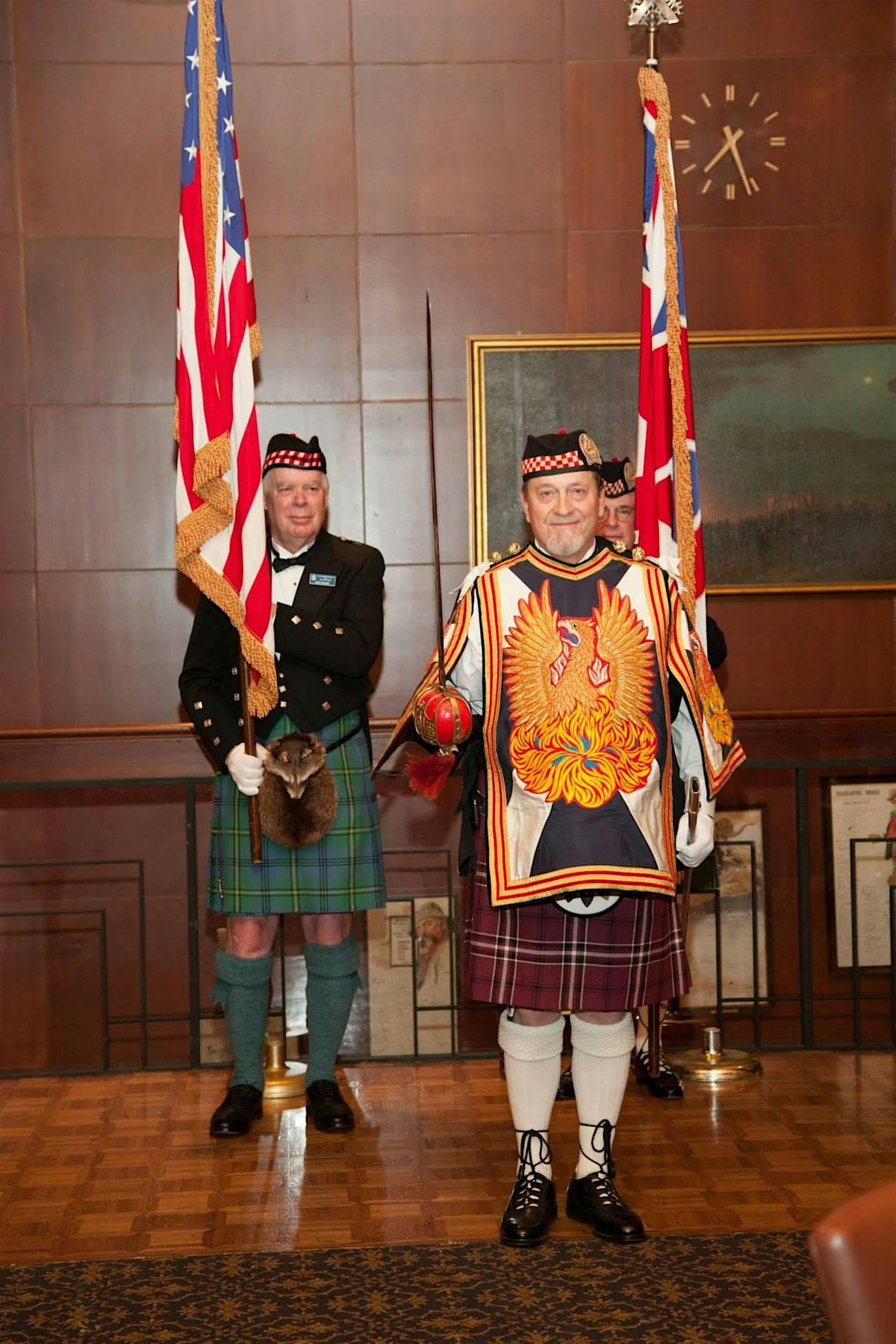 Saint Andrew's Society of San Francisco marches with Saint Patricks Day