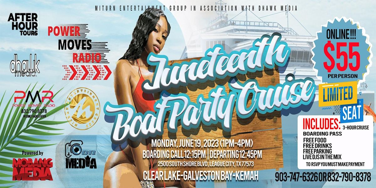BOAT PARTY CRUISE, 2500 South Shore Blvd, League City, 19