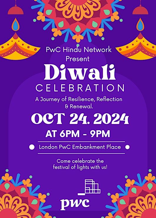 PwC Hindu Network Diwali Celebrations 2024, PWC London Embankment