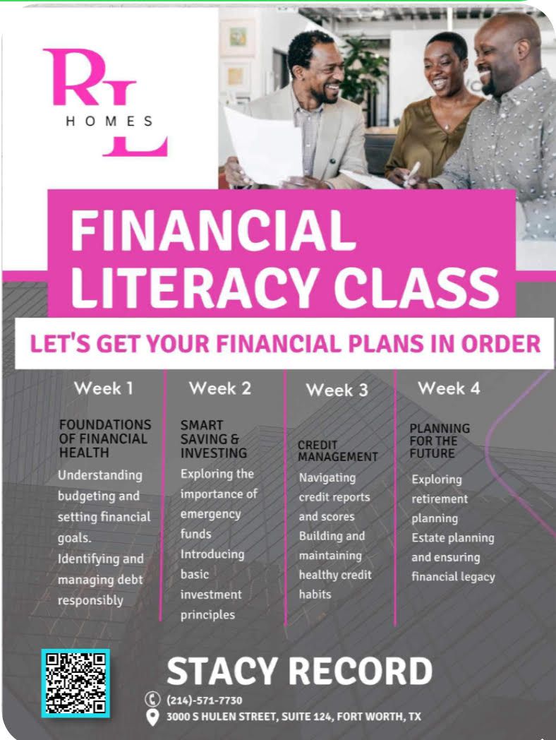Financial Literacy Class - Get Your Financial Plans In Order