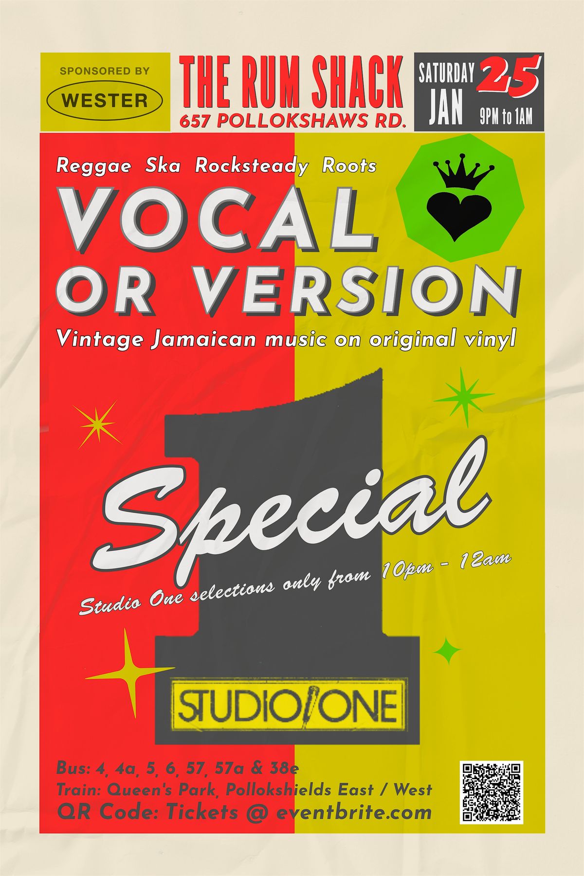 Vocal or Version - STUDIO 1 SPECIAL