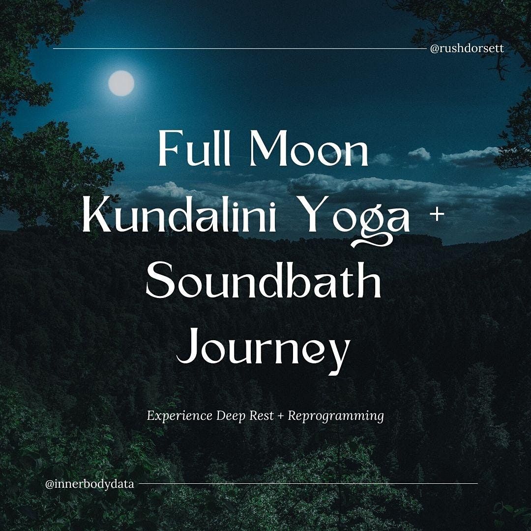 JULY FULL MOON KUNDALINI YOGA + Sound Bath in DOWNTOWN RALEIGH