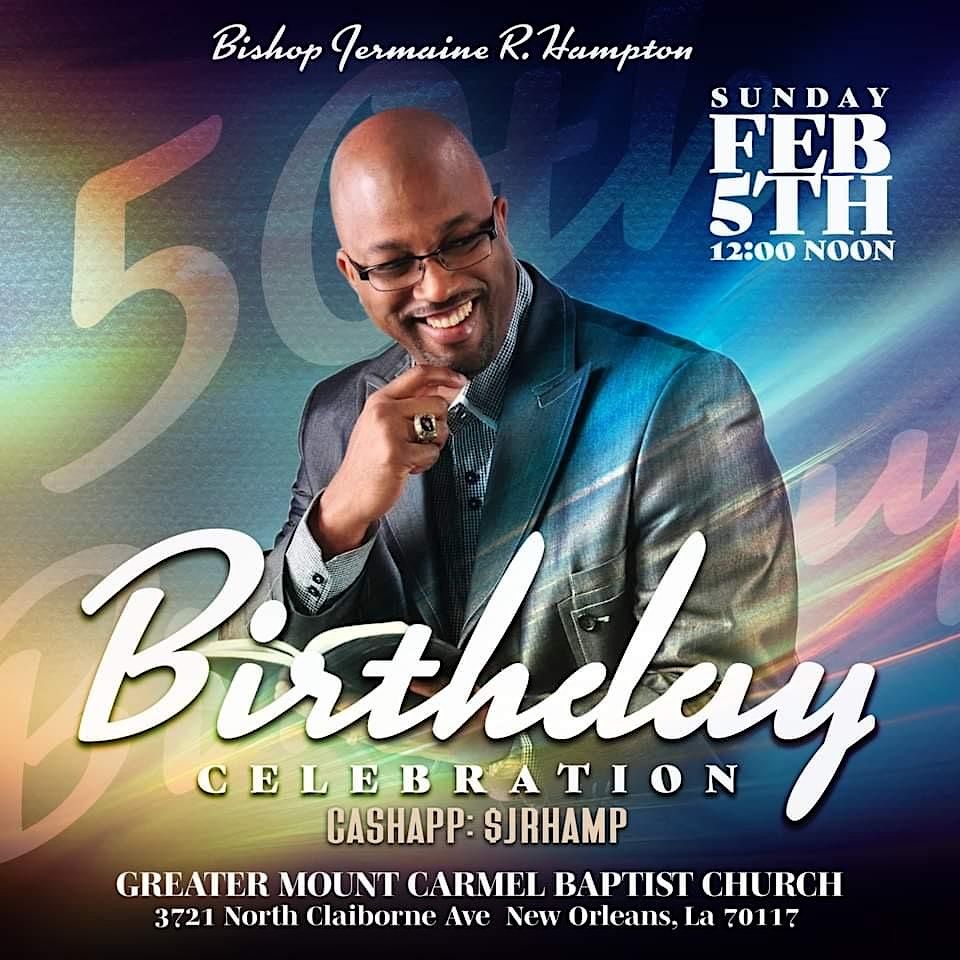 50th Birthday Celebration for Bishop J. R. Hampton, Sr., GREATER MOUNT ...