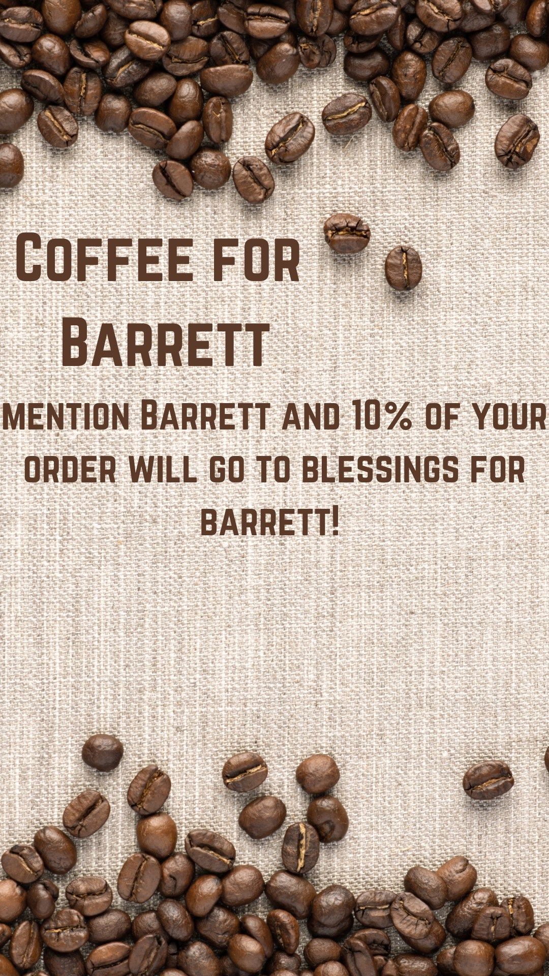 Coffee for Barrett 