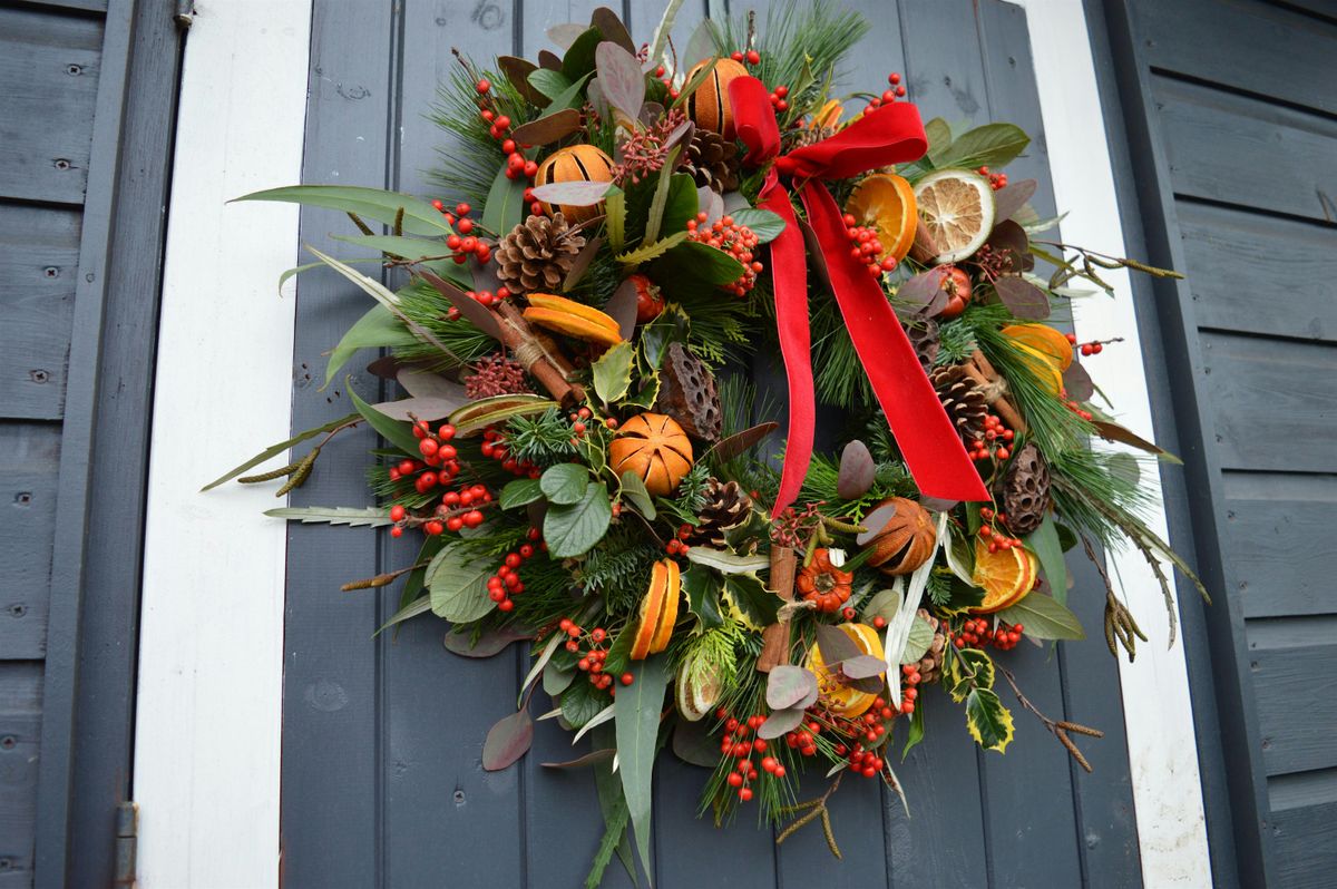 Festive Wreath Making workshop at Nonsuch Mansion