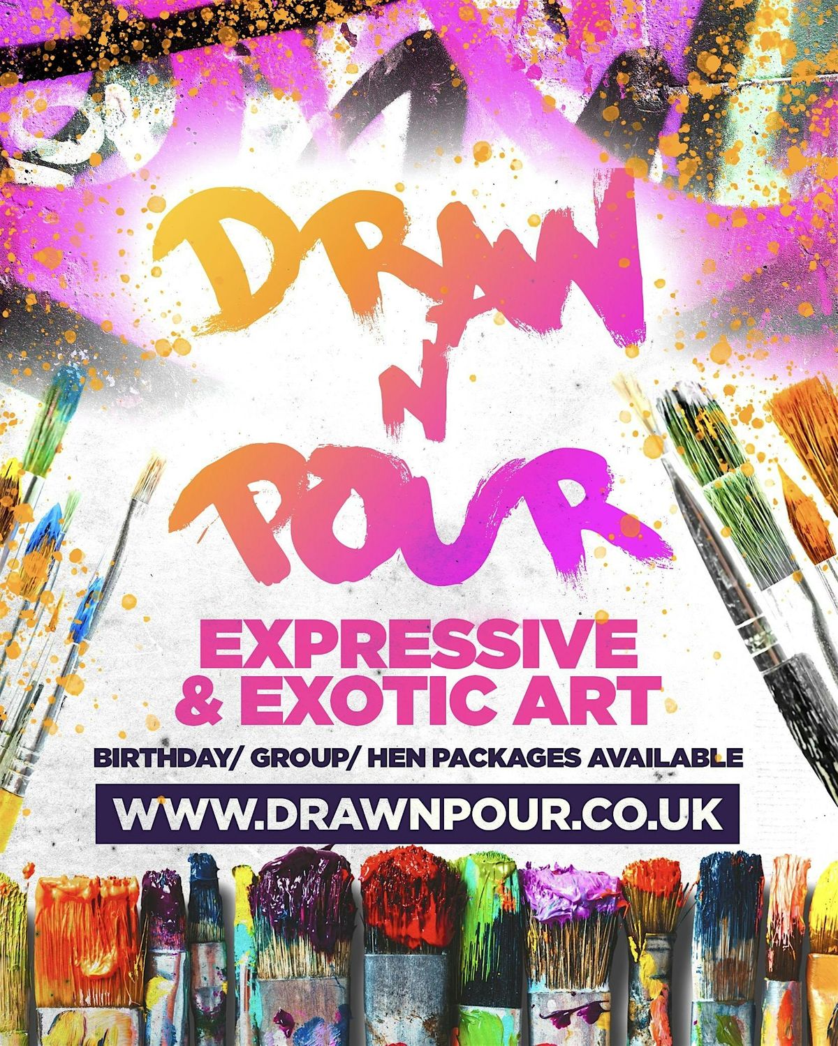 Draw & Pour Pour Bottomless Paint Party