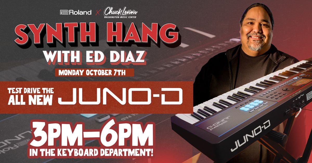 Roland's Ed Diaz & the JUNO-D at Chuck Levin's!