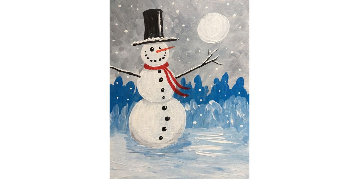 SOLD OUT! Cocoa & Canvas at Eastlake Bar & Grill, Seattle "Mr. Snowman"