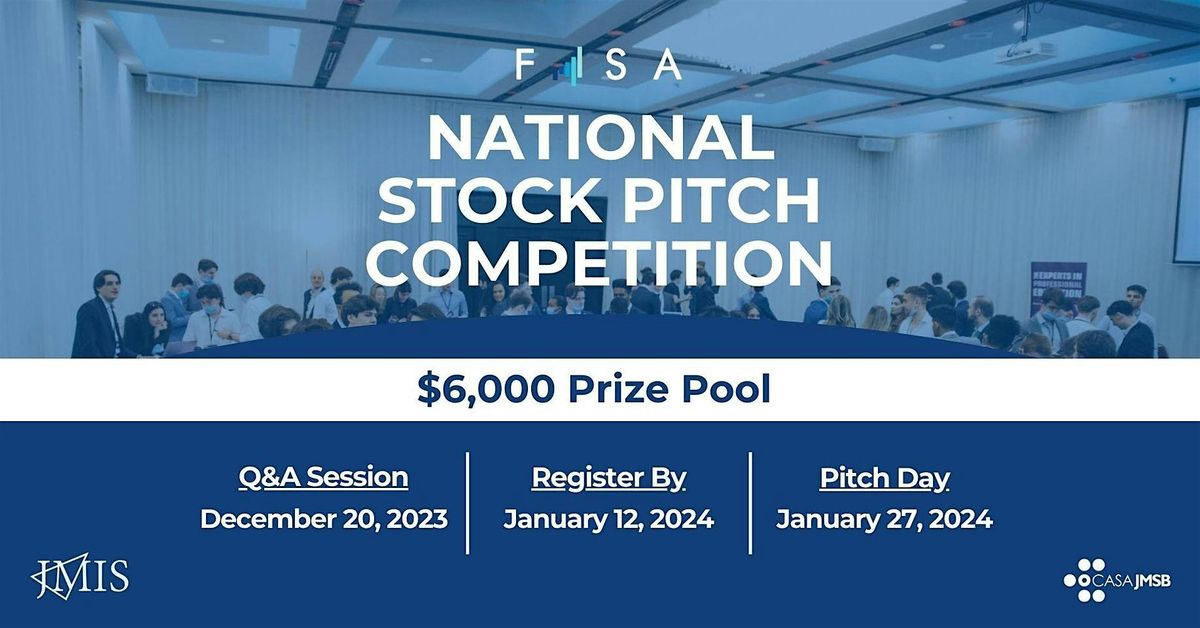 National Stock Pitch Competition: Team Registration