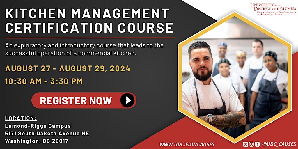 Kitchen Management Training (August)