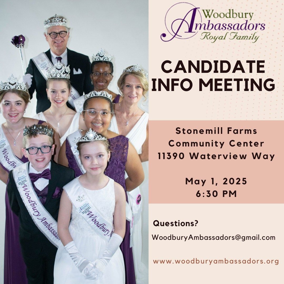 Candidate Info Meeting - Stonemill