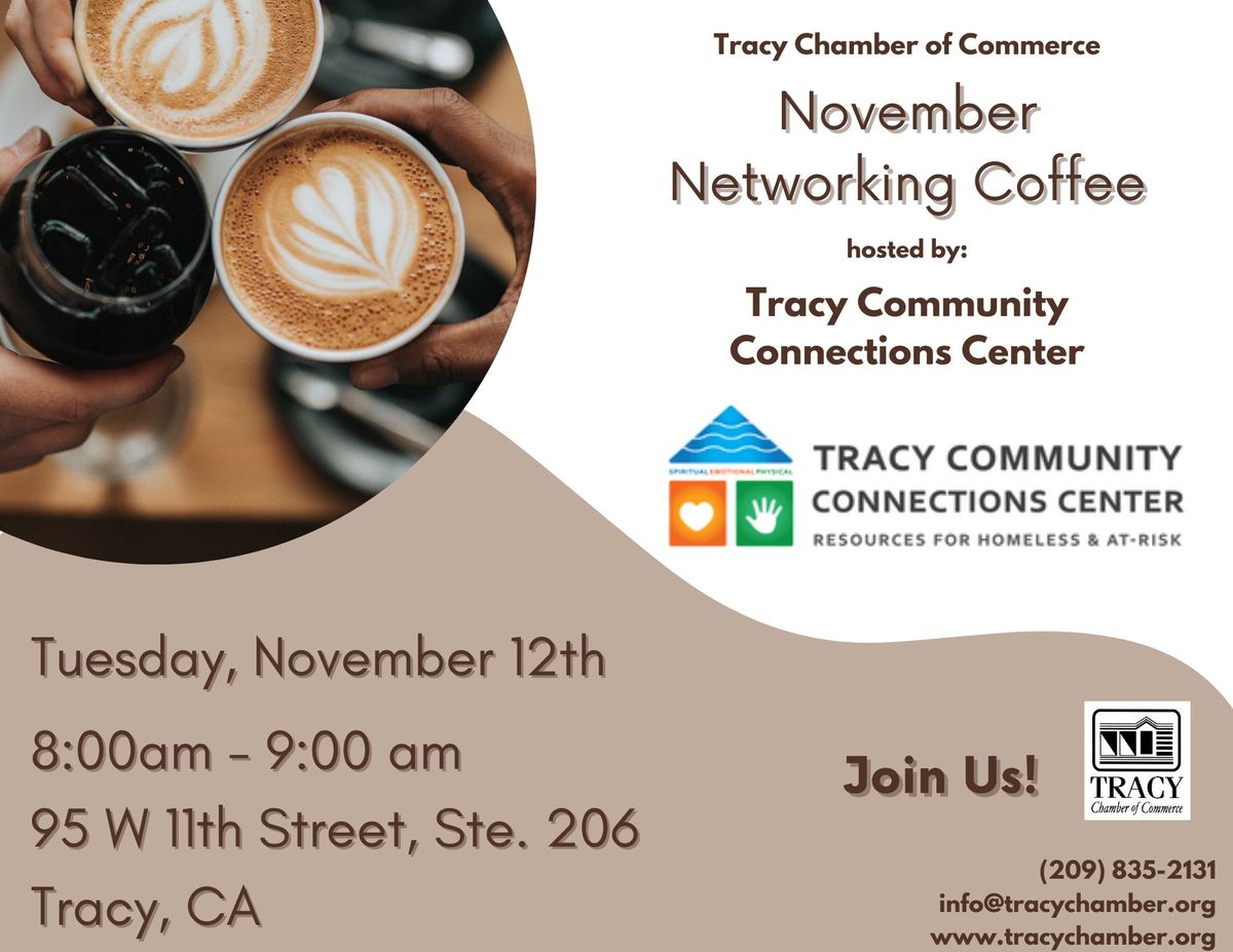 October Networking Coffee hosted by Tracy Community Connections Center