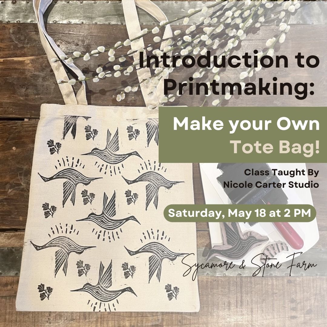 Introduction to Printmaking: Print Your Own Tote Bag!