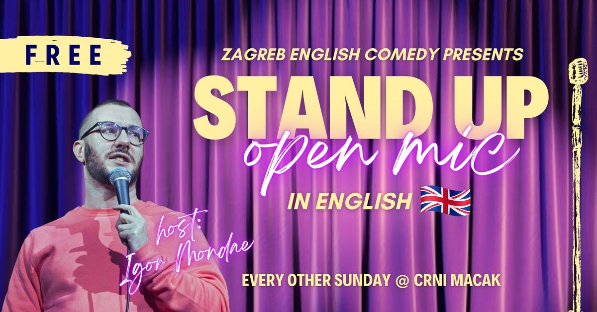 English Stand-Up Open Mic #29