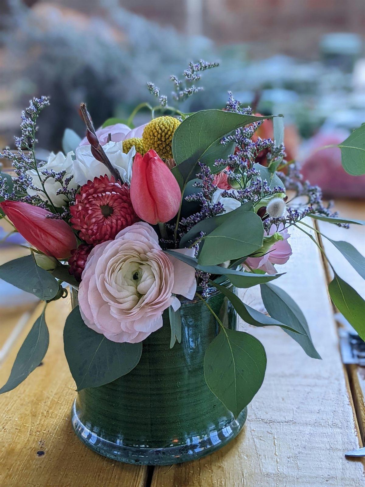 Fresh Floral Arrangement Making