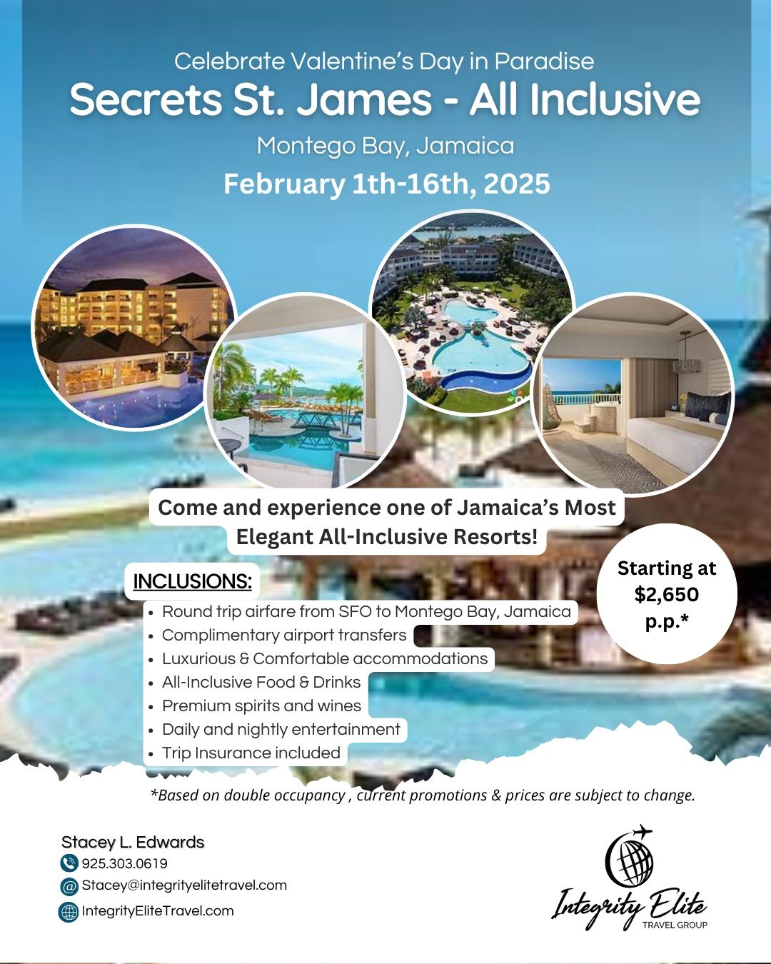 Celebrate VDay in Paradise at Secrets St. James in Jamaica