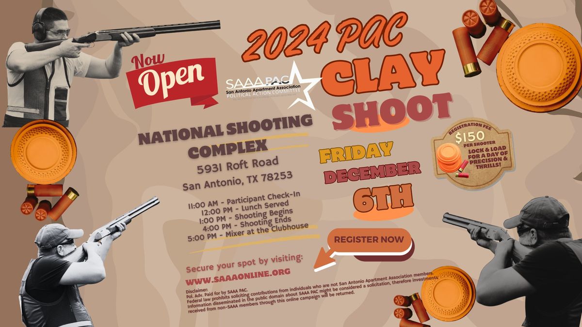 SAAA 2024 PAC Clay Shoot 