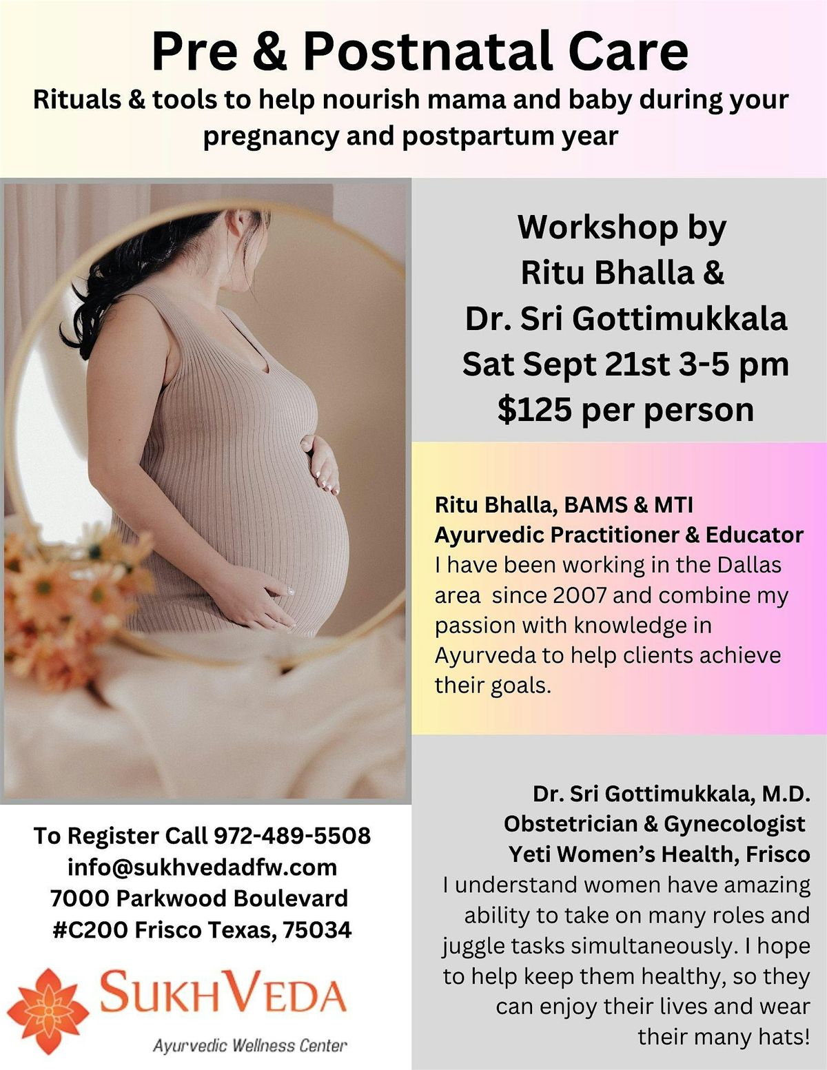 Pre & Postnatal Care Ayurveda worksop