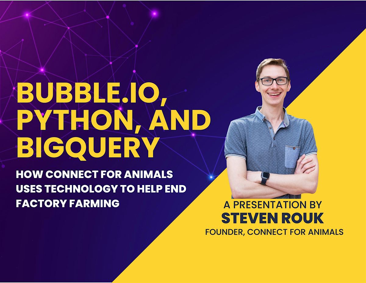 Bubble.io, Python, and BigQuery: How Connect For Animals Uses Technology To
