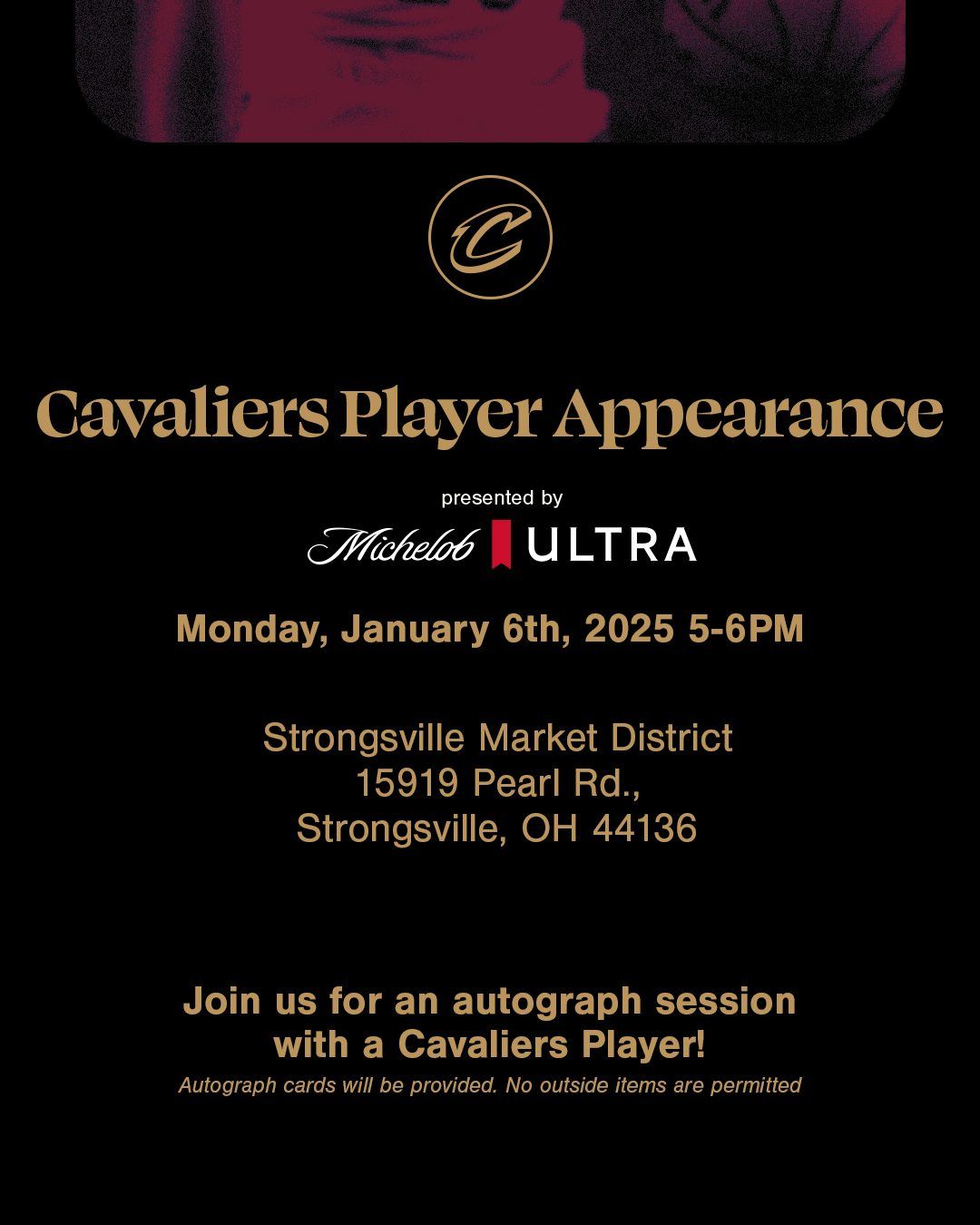  Cavs Player Appearance presented by Michelob Ultra