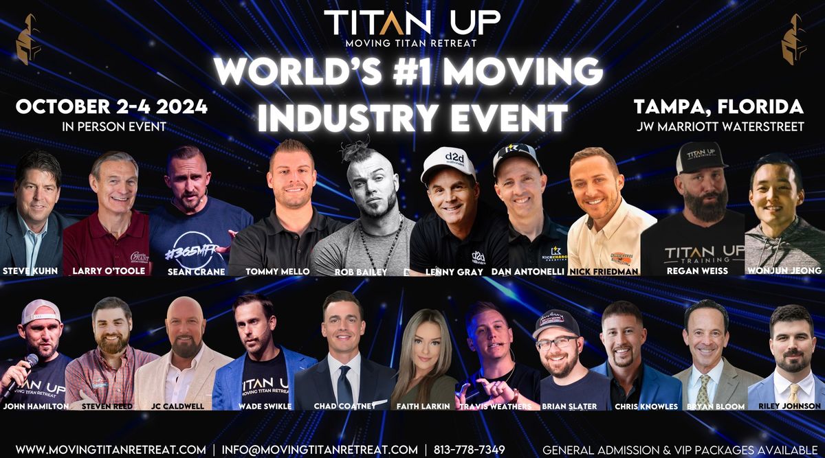 Moving Titan Retreat - Tampa October 2 -4, 2024