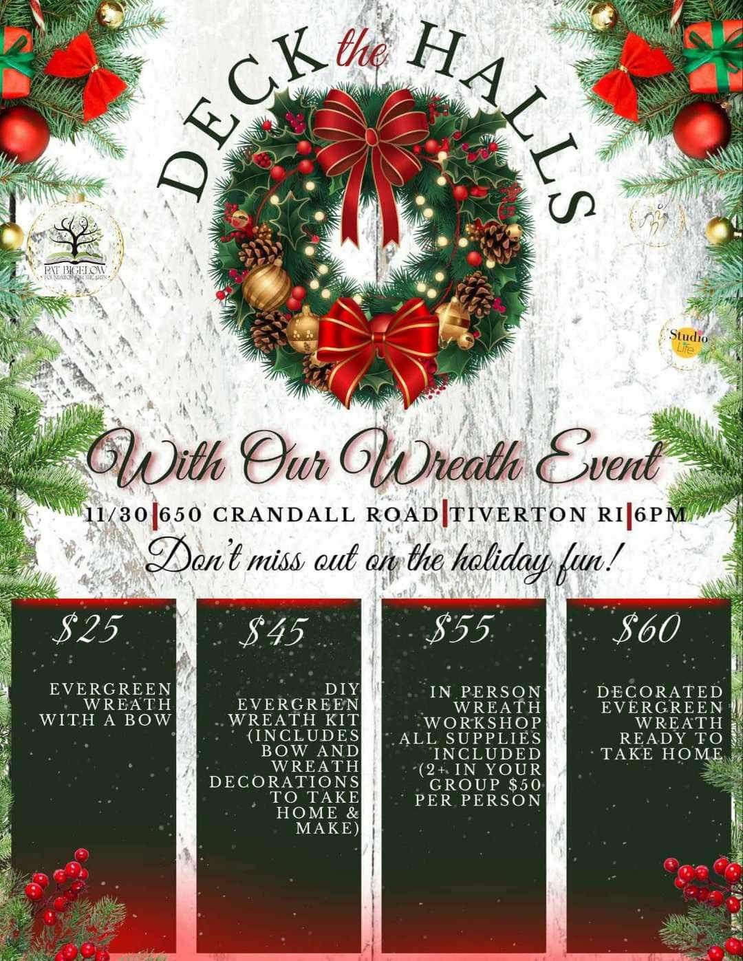 Deck the Halls Wreath Event