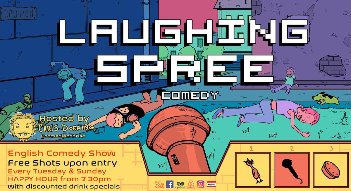 Laughing Spree: English Comedy on a BOAT (FREE SHOTS) 30.05.