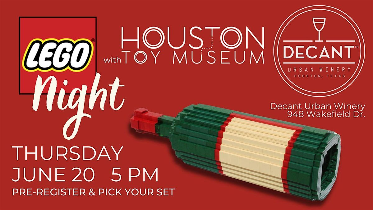 Lego Night at Decant Urban Winery