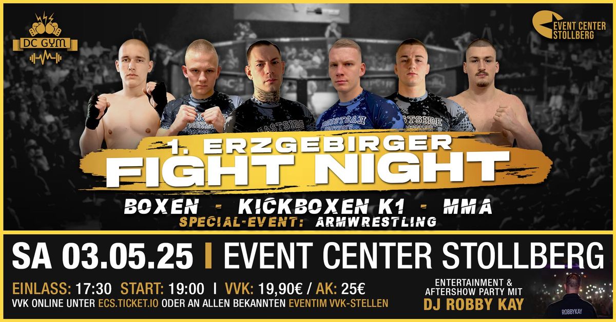 1. ERZGEBIRGER FIGHT NIGHT | 03.05. | Event Center Stollberg