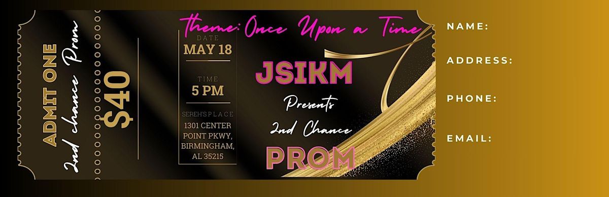 JSKIM Couples Ministries Presents 2nd Chance Prom Theme Once Upon a time!