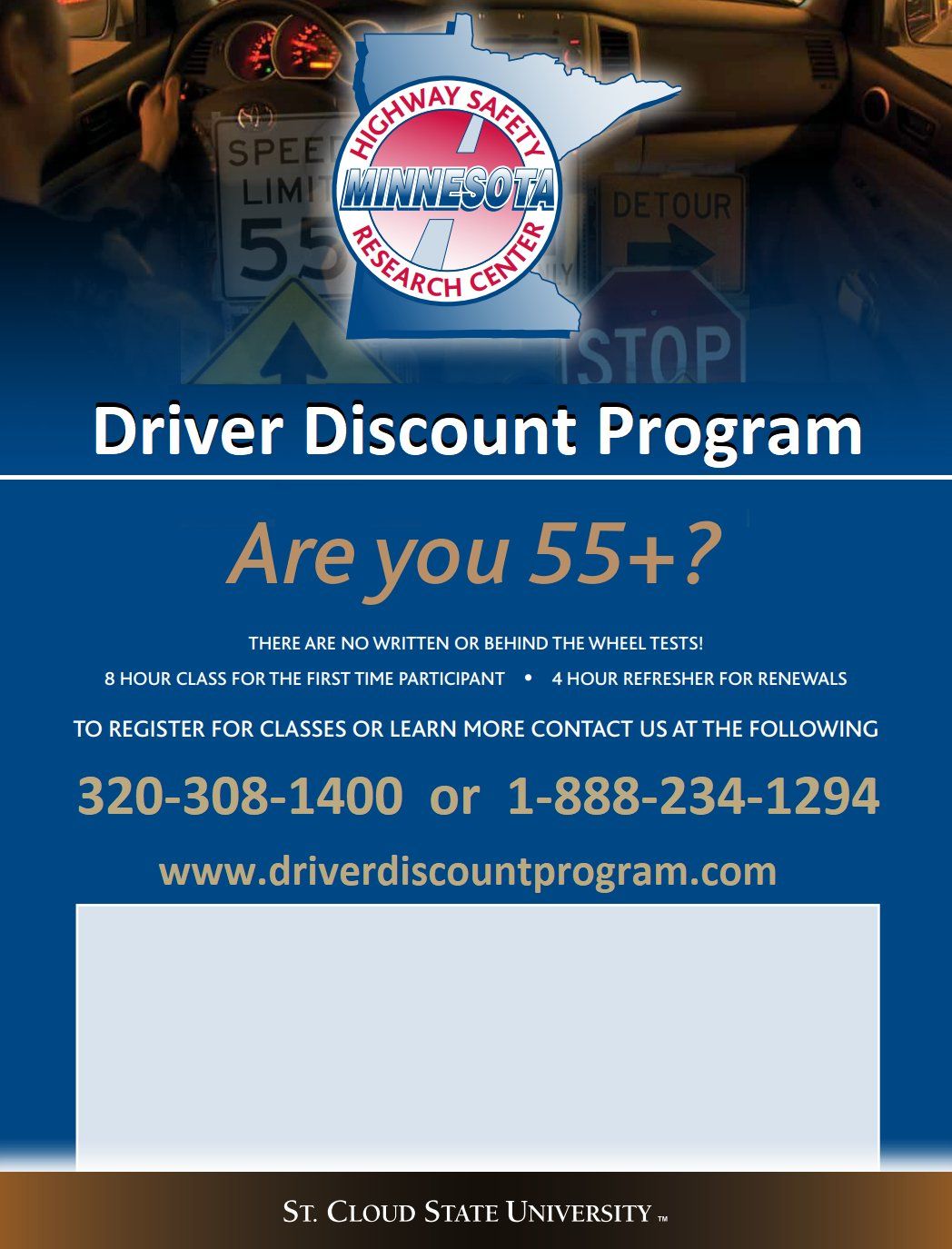 Initial 8-hour 55+ Driver Discount Class at the Crosslake Community Center