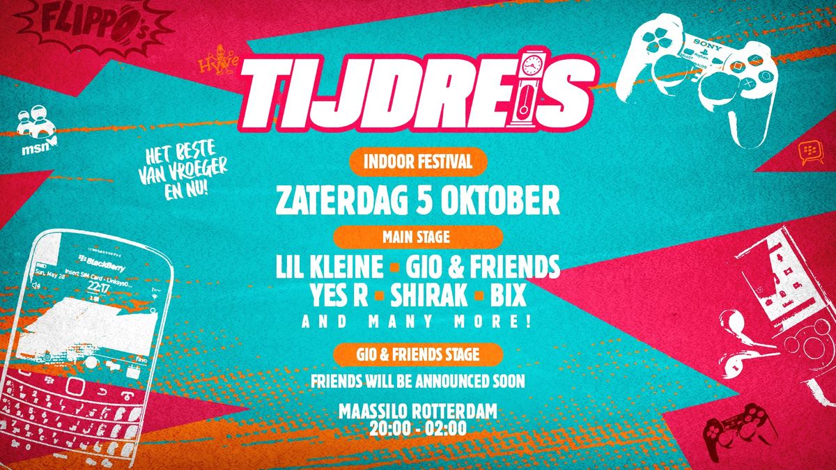 Tijdreis Indoor Festival w\/ Lil Kleine -  Yes R - Gio - Keizer - Brace and many more