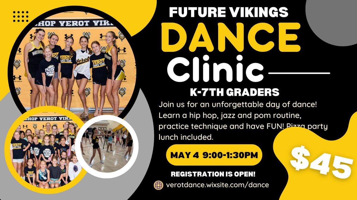 Future Vikings Spring Dance Clinic!