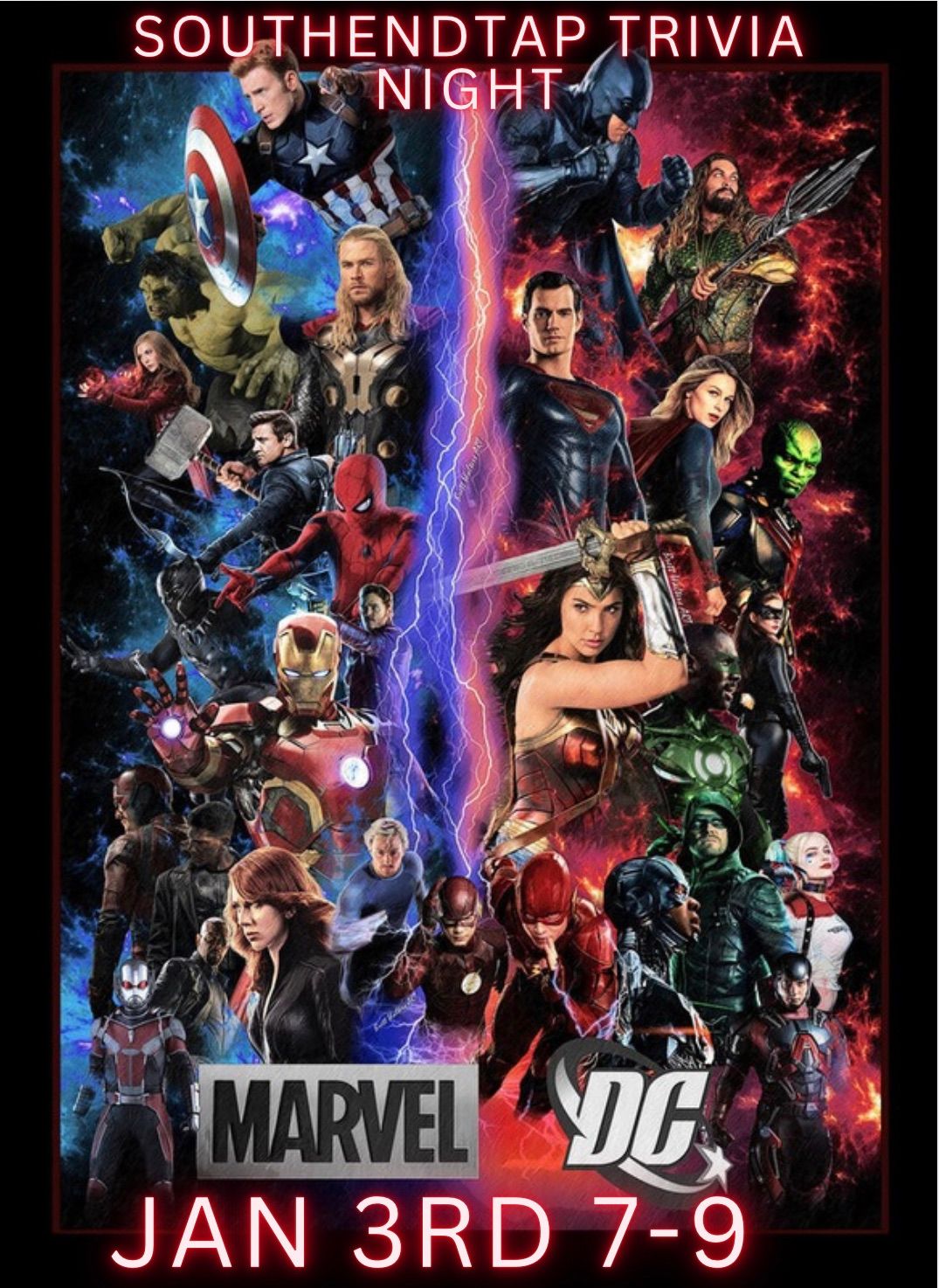 Marvel vs DC trivia night