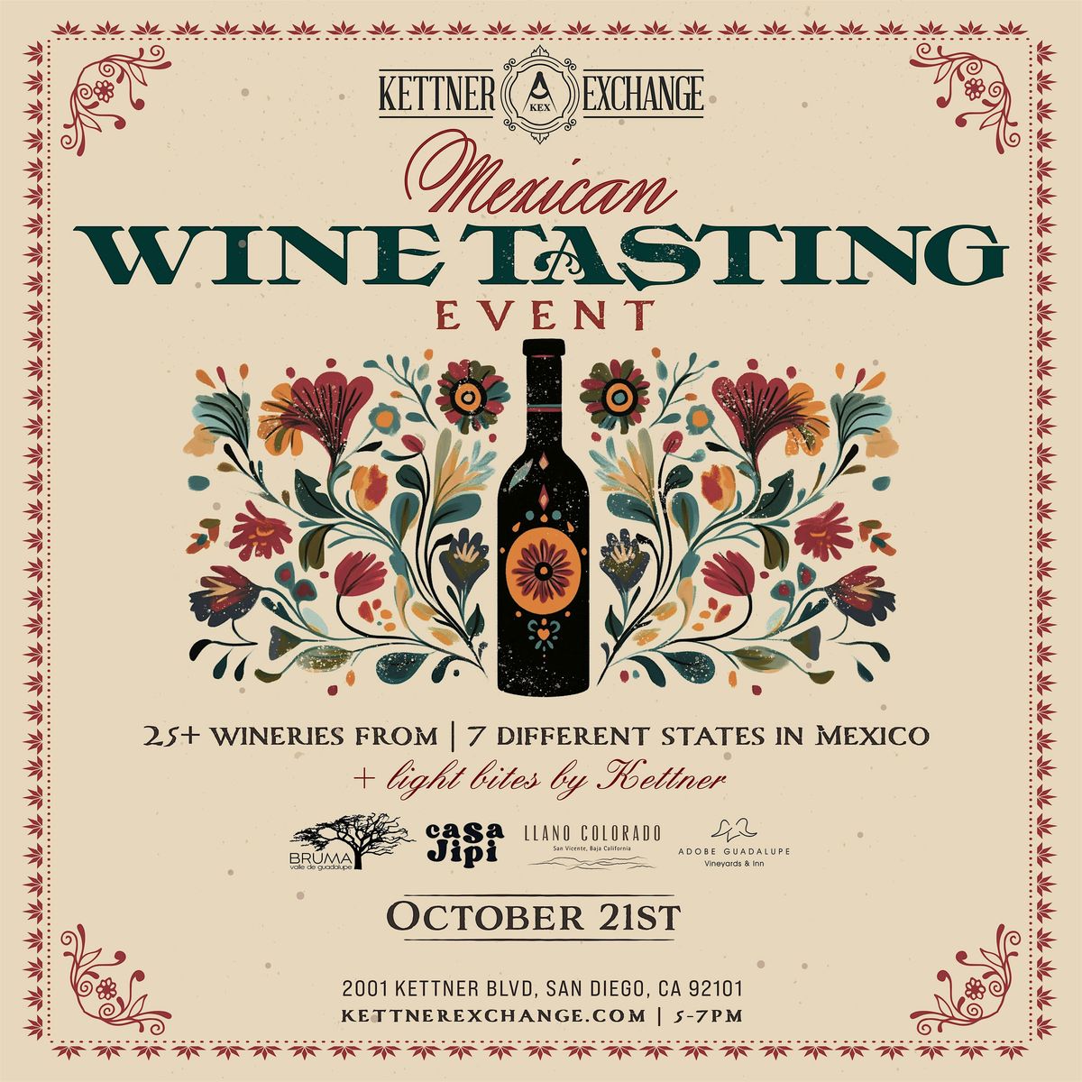 Kettner Exchange Mexican Wine Tasting Event