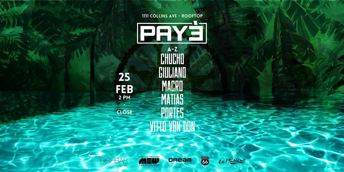 PAYE-ROOFTOP POOL PARTY
