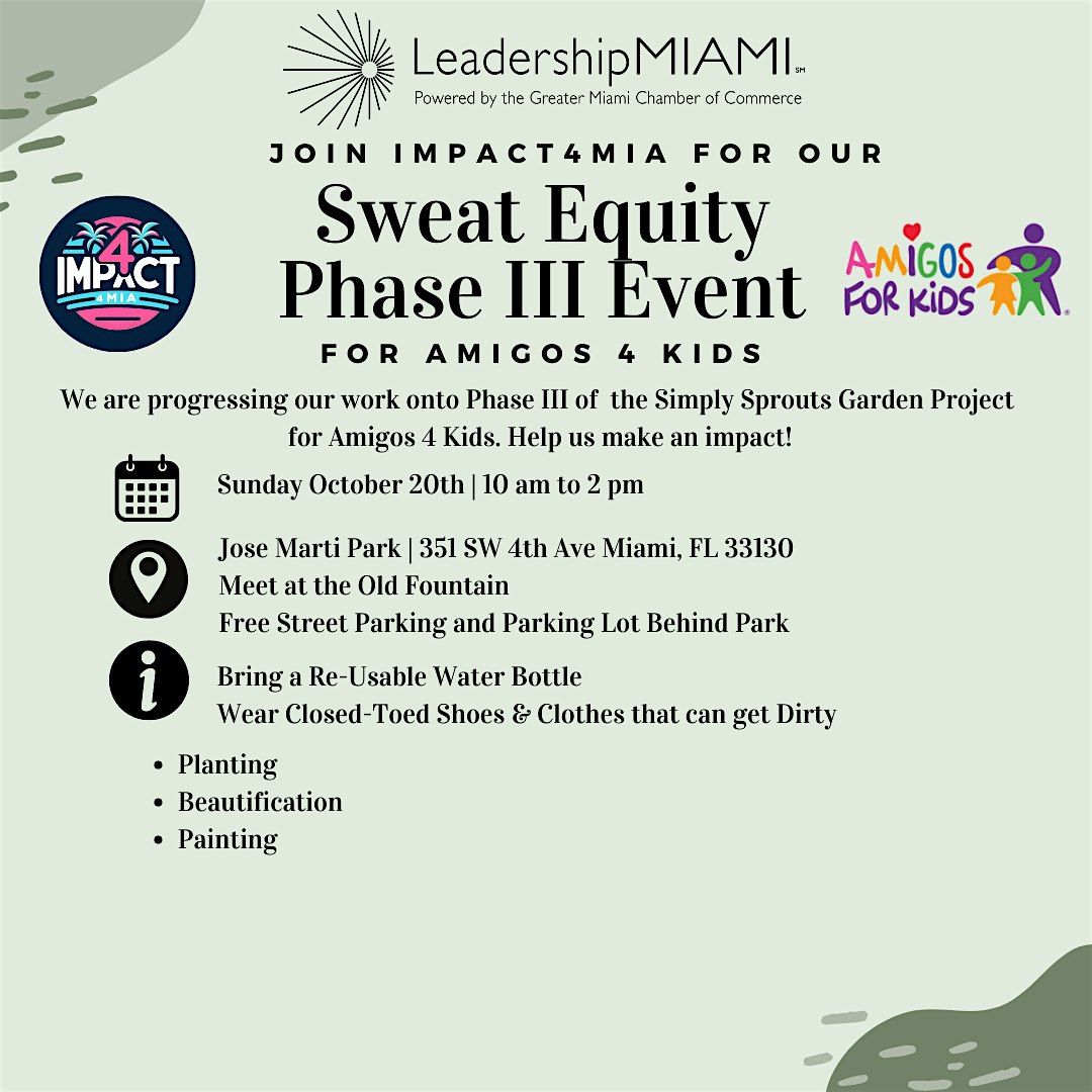 Amigos 4 Kids Sweat Equity Phase III Event