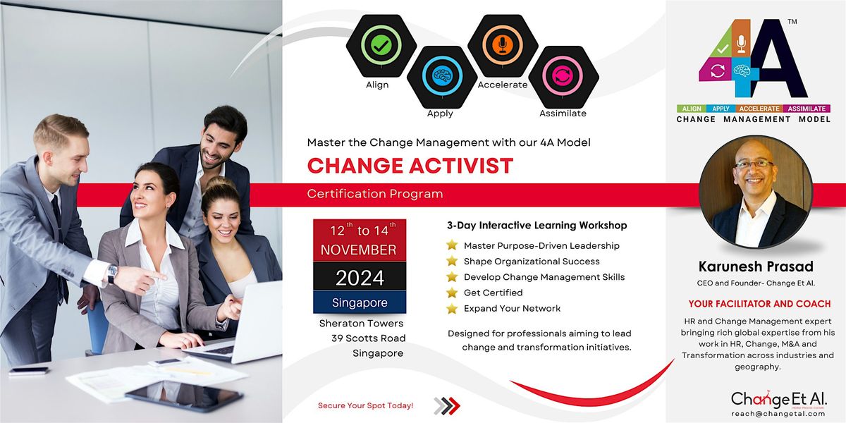 The Change Activists certification program: 3-Day Workshop