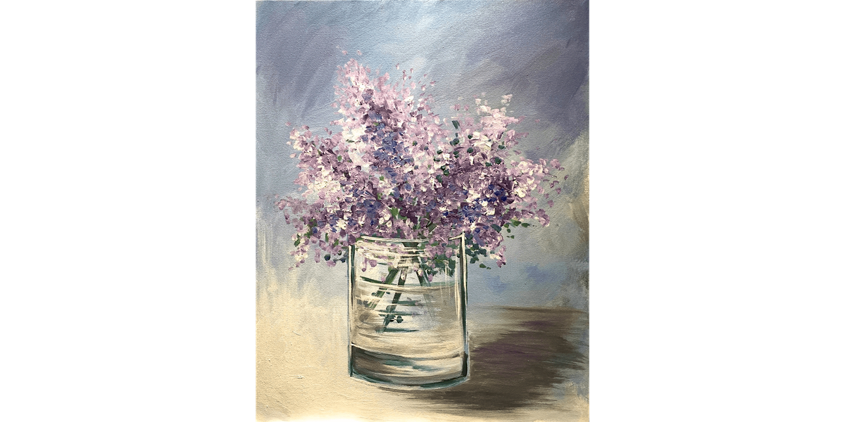 Lilacs in a Glass - Paint and Sip in Sacramento | Classpop!\u2122