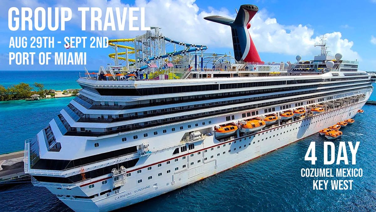 2022  August 4 Day Mexico Key west Carnival Cruise