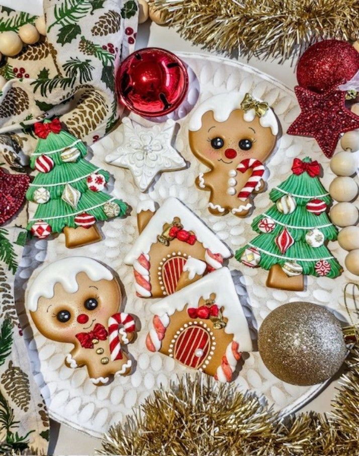 Delightfully Iced Christmas Cookies