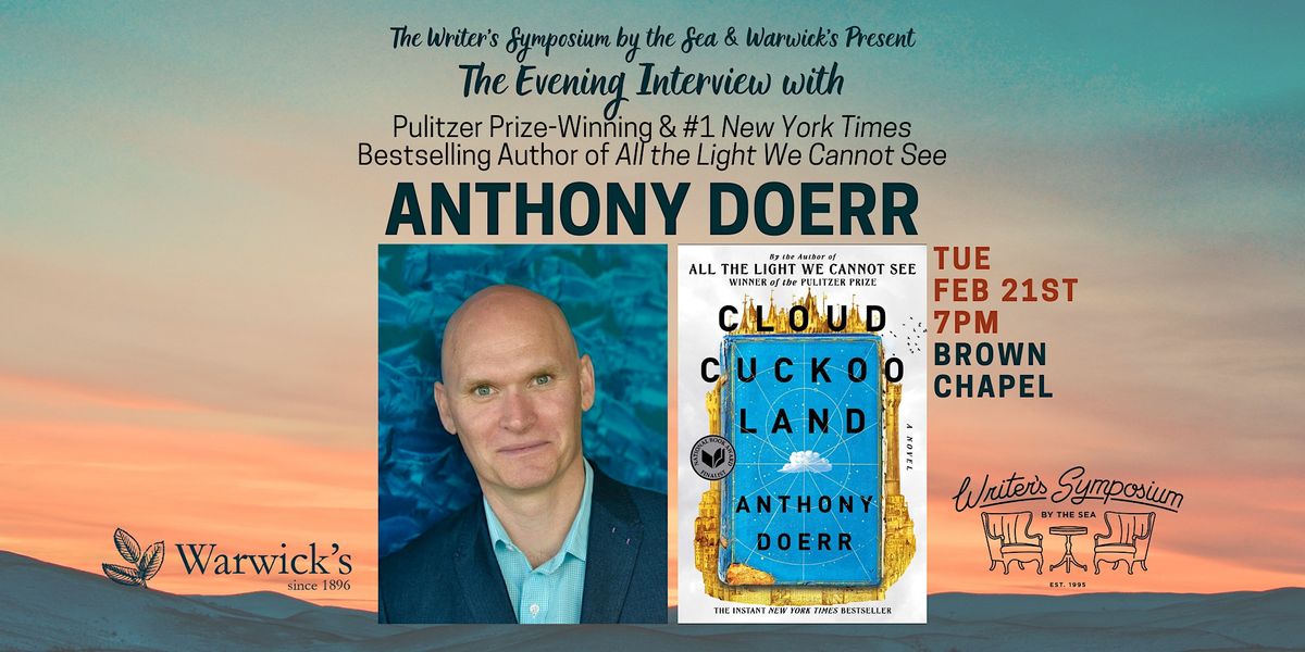 Anthony Doerr Writers Symposium by the Sea Interview w\/Dean Nelson
