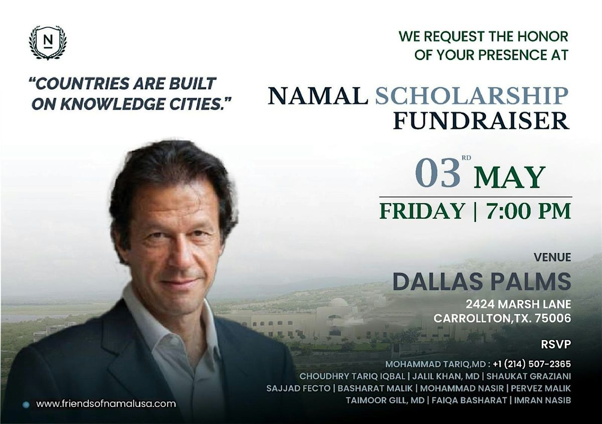 Namal Scholarship Fundrasiser (Dallas)