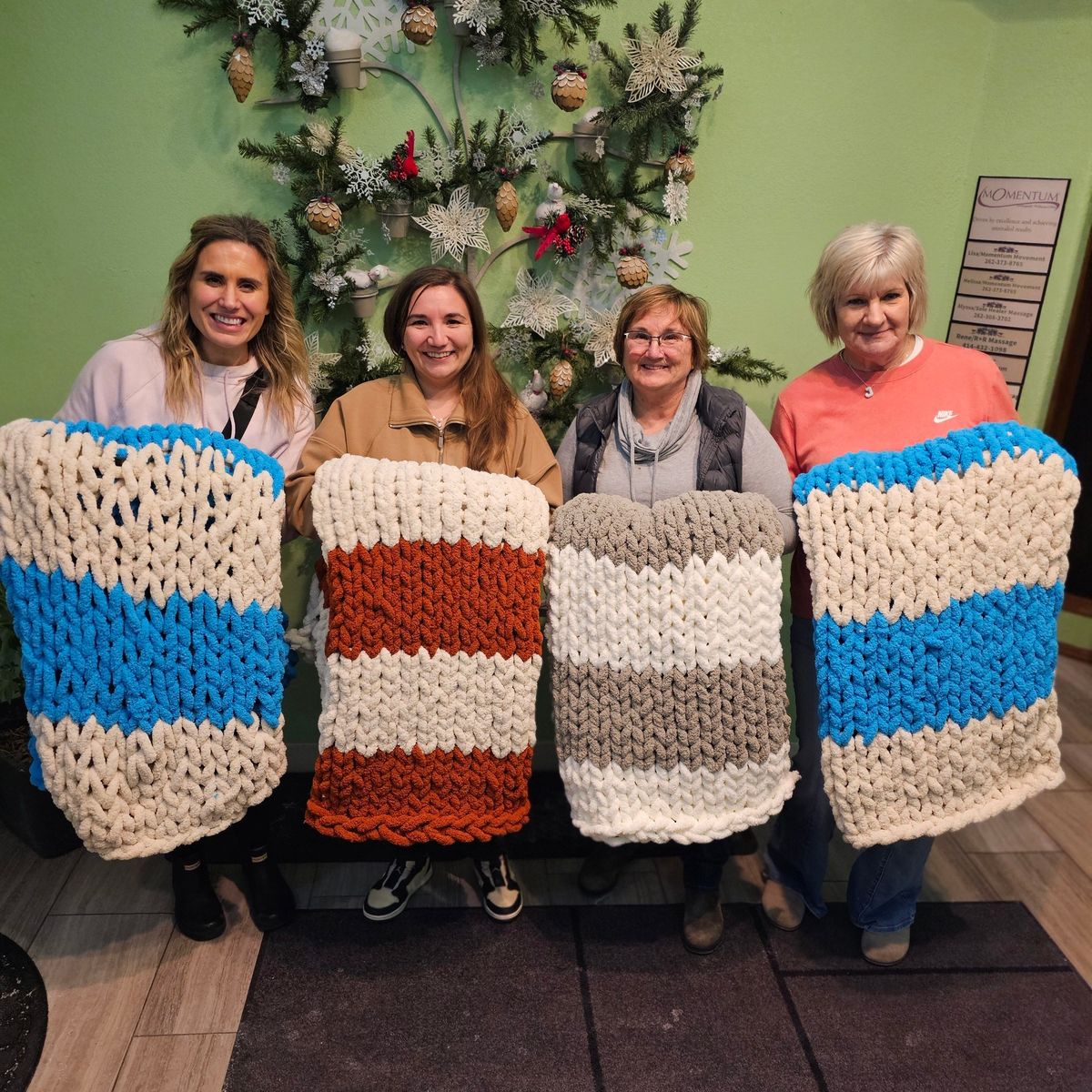 May 30th - Brookfield Momentum Movement Chunky Knit Blanket Workshop 