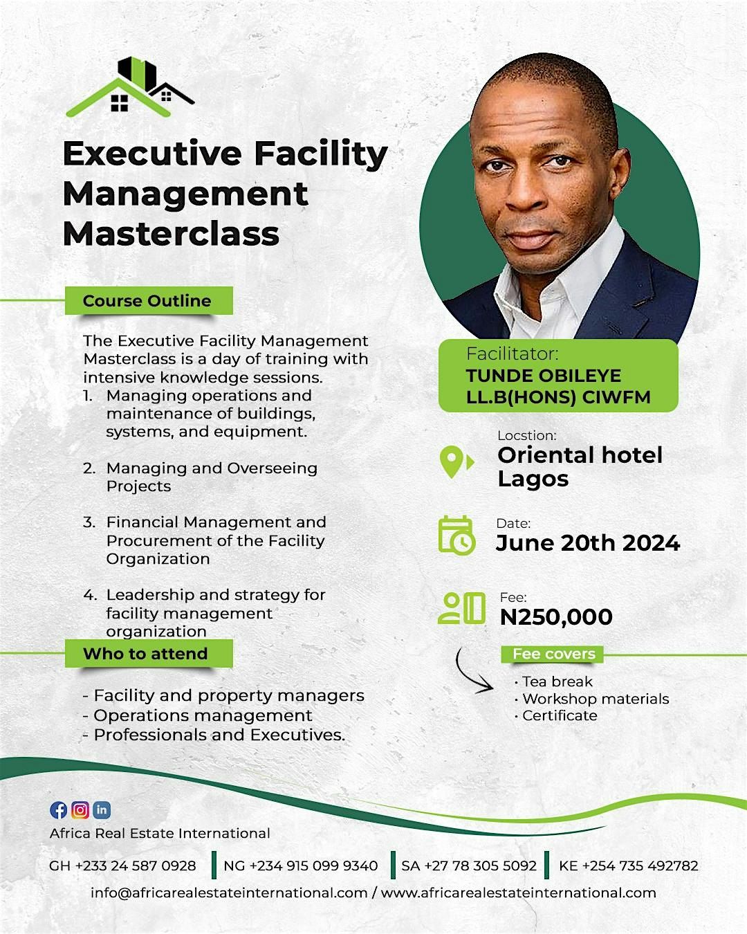 Executive Facility Management Masterclass