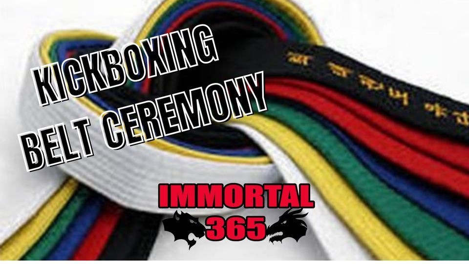 Kickboxing Belt Ceremony