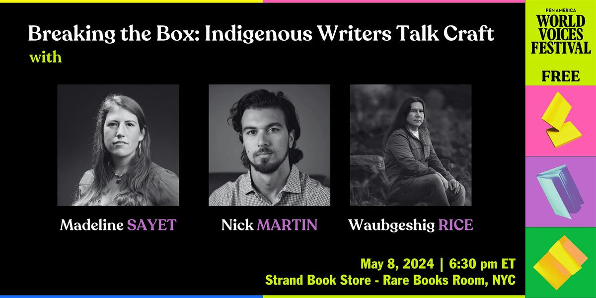 Breaking the Box: Indigenous Writers Talk Craft, Strand Book Store, New ...