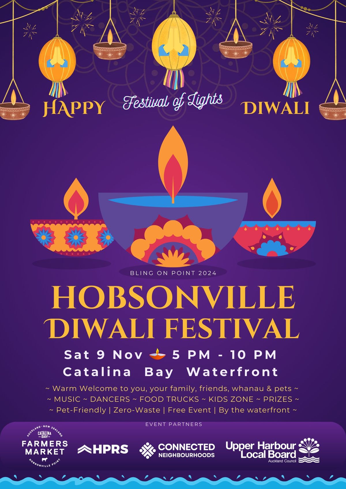 Hobsonville Diwali Festival 2024 #BlingOnPoint