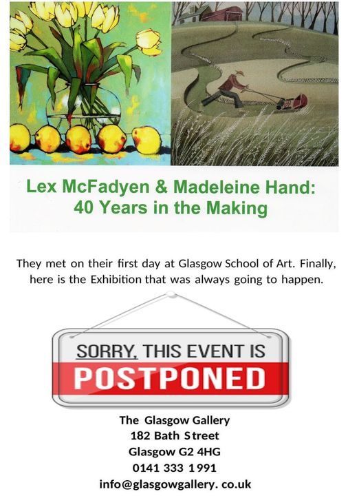 NEW DATES: 'Lex McFadyen & Madeleine Hand: 40 Years in the Making' OPENING WEEKEND - MEET THE ARTISTS