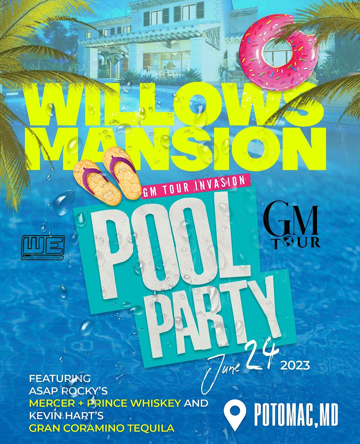 Willows Mansion Pool Party- GM Tour Invasion.